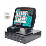 MEETSUN A3 Smart Touch Cash Register Retail POS System for Small Businesses SET02(Single Screen)