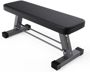 Essential Flat Weight Bench for Your Home Gym – Heavy Duty Workout Bench for Bench Press and Strength Training Exercise – Compact Weight Benches Designed for Home Use