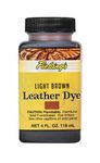 Fiebing's Leather Dye - Alcohol Based Permanent Leather Dye - 4 oz - Light Brown