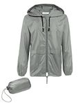 COOFANDY Raincoat Waterproof Mens & Womens Adult Rain Jacket Lightweight Rainwear Reusable with Hood