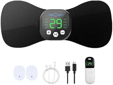 Wireless Muscle Stimulator Unit, Tens Unit with 10 Modes 29 Gears, Micro Current Device for Back Knee Neck Fatigue Relief, Rechargeable Portable (Black)