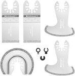 EXKRAEFT 5 PCS Grout Remover Tool B