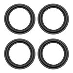 sourcing map 4.5 Inch Speaker Rubber Edge Surround Rings Replacement Parts for Speaker Repair or DIY 4pcs