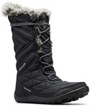 Columbia Women's Minx Mid III Hiking Boots, Black/Grey Steel, Size US 9