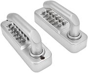 Keyless Entry Door Lock, Double Sided Keypads Door Lock with Handle, Mechanical Combination Lock for Outdoor Fence, Front Door Lock No Battery No Power Needed Not Deadbolt Lock