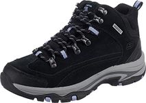 Skechers Women's Trego Alpine Trail Walking Shoe, Black Lavender, 4 UK