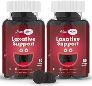 Maxi Health Natural Laxative Gummies for Adults and Kids – Non-GMO and Vegan Senna Stool Softener Gummies – Berry Flavor Chewable Laxatives for Constipation Support (60 Count, Pack of 2)