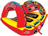 Wow Sports Joker Towable Tube - 1-3 Person - 510 lb Capacity - Standing Design - for Boating - Youth & Adults