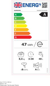 Samsung 8kg Series 5 Washing Machine – Front Load, White