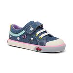 See Kai Run, Kristin Sneakers for Kids, Chambray Garden, Size 13