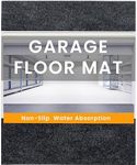 SAVUK Garage Floor Mat Pad Carpet Oill Spill Mat Under Car Motorcycle Backing Layer TPR Protects Shop Floor from Spills Drips Splashes Stains Waterproof Durable Reusable Washable (58" X 72")