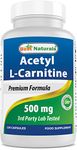 Best Naturals Acetyl L-Carnitine 500 mg 120 Capsules