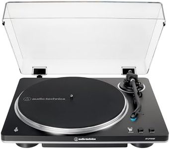 Audio-Technica AT-LP70XBT Fully Automatic Wireless Belt-Drive Turntable (Black/Silver)