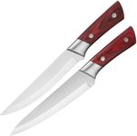 zunsy German Slicing Knife Boning Fillet Knife Chef Knife for Kitchen Hotel Restaurants ABS Handle(Pack of 2)
