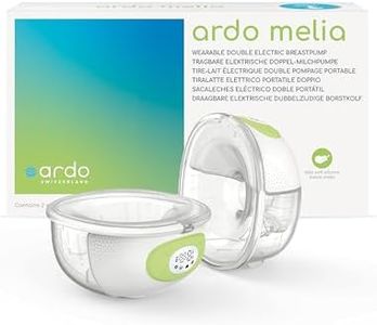 Ardo Melia Wearable Double Breast Pump. Hands Free Breast Pump with 4 Modes for Comfort & Optimal Milk Flow. Quiet, Portable & Rechargeable. Dishwasher Safe, BPA & BPS Free. Breast Shells Included.