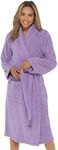 Ladies Undercover Towelling Robe LN566 Lilac 16-18