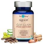 THE CO BEING Got Gutzy, Gut Health Supplements, Herbal Extracts Like Licorice, Amla, Aloe Vera, Ginger, Turmeric, For Gut Health, Digestion,Relieves Acidity & Bloating, 60 Capsules, Pack Of 1