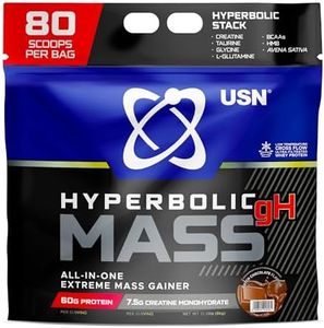 USN Hyperbolic Mass Chocolate 6 kg: All-In-One Mass Gainer Protein Powder, For Fast and Effective Weight Gain