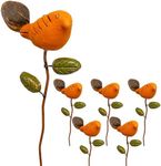 BestNest Set of 6 Ancient Graffiti Bird Plant Picks, Spice
