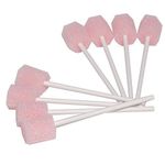 250 Dry Pink/Green Foam swabsticks Ideal for Oral Hygiene procedures Drumsticks swabs