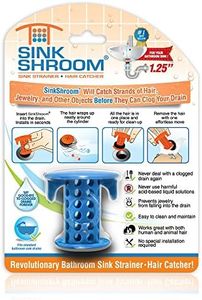 SinkShroom The Revolutionary Sink Drain Protector Hair Catcher/Strainer/Snare, Blue