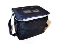 Warmtrade Keep Warm Insulated Hot Food Delivery Bag Large Navy 37 * 30 * 28CM Double Compartment NB8. Takeaway & Restaurants. Indian, Kebabs, Chinese, Pizza, Couriers, Picnic Cooler Bag