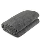 BC BARE COTTON Luxury Hotel & Spa Towel Turkish Cotton Oversized Bath Sheets - Gray - (40x80 inches, Set of 1)