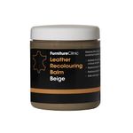 Furniture Clinic Leather Recolouring Balm - Leather Colour Restorer for Sofas, Leather Colour Repair for Faded & Scratched Leather Upholstery, Car Seats, Shoes and Clothing - 16 Colours (Beige)