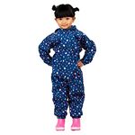 JAN & JUL Baby Girls Rain Coverall Waterproof Packable Suit (Puddle-Dry: Terrazzo, Size: 2 Years)