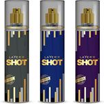 Layer'r Shot Iconic Dynamic Passion Body Spray Combo Of 3