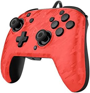 PDP Controller Camo Audio Nintendo Switch Essentials, Rosso (Camuflage)
