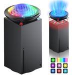 UFO Cooling Fan for Xbox Series X with 11 RGB Lights, Auto Cooling System Fan Speed Adjustable by Temperature for Xbox Series X Console, Efficient Cooler Fan Accessories, Low Noise, 3 Speed, USB Port