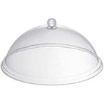 Shoppers Hub PNQ Poly Carbonate (PC) Based Round Shaped Heavy Duty Transparent Dome Cover Dessert Cake Pastry Food Dish Cover Guard for Ideal Use in Homes, Hotels, Cafes. (Size -12 Inches Wide)