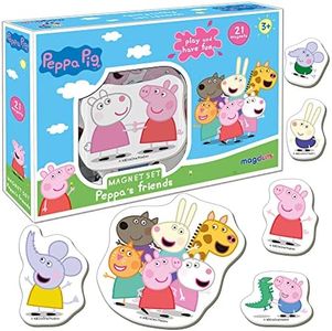 Magdum Peppa Pig y Amigos Imanes Niños 21 Piezas - Animales Imanes Nevera Niños - Juego Imanes - Juegos Magneticos para Niños - Imanes para Niños - Imanes Infantiles - Juguetes Educativos 3 Años