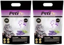 7.6l Petify Lavender Pearls Silica Gel Cat Litter Ultra Hygienic (2 X 3.8l)