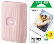 Fujifilm Instax Mini Link 2 Printer - Soft Pink Instax Mini Picture Format Film (20 Shots)