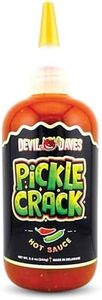 Dill Pickle Hot Sauce | Devil Daves Pickle Crack - Medium Heat, 8.6 Oz