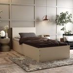 Wakefit Bed | Single (78 X 36) Engineered Wood Bed with Storage, 1 Year Warranty | - Taurus - Columbian Walnut