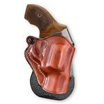 Masc Leather Paddle Holster Fits Kimber K6S Revolver 357 Mag 2''BBL, Right Hand, Brown #1405#