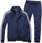 INVACHI Men's Athletic Full-Zip Jog