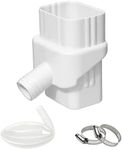 Rainwater Collection System, Rain Barrel Diverter Kit with 40" Hose for Diverting Water, Fits 2"*3" Standard Downspout, UV-Resistant Rain Diverter for Recycle Rainwater