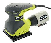 Ryobi S652DGK Corded 2 Amp 1/4 Inch 14,000 OBM Squared Orbital Finishing Sheet Sander