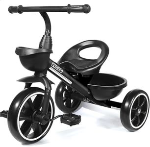 KRIDDO Toddler Tricycle for Toddlers Age 2-5, Tool-Free Trike