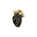 WSNANG Anatomical Heart Enamel Lapel Pin Anatomy Cardiologist Gift Cardiology Doctor Gift (Anatomical Pin)