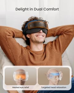 RENPHO Heated Eye and Head Massager – Adjustable Air Pressure