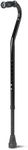 Medline Bariatric Cane with Offset Handle, Black