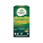 ORGANIC INDIA Tulsi Green Tea Lemon Ginger - 25 Tea Bags, 80 Gram