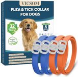 4 Pack Flea Collar for Dogs, 32 Mon