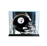 Perfect Cases Rectangle Football Helmet Glass Display Case, Black