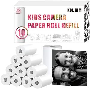 Kids Camera Paper Roll Refill Compatible for Dylanto Kids Camera Instant Print Thermal Paper Camera Instant Print Film for Esoxoffore Diy Instant Digital Camera for Kids 550 Photos 10 Rolls